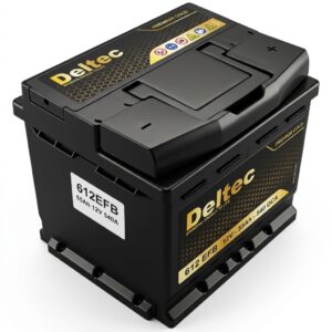 The Deltec 612EFB Car Battery is engineered to provide reliable starting power, enhanced cycle life, and superior durability for modern vehicles, including those with start-stop systems. Using Enhanced Flooded Battery (EFB) technology, this battery ensures consistent performance under high electrical loads and frequent engine starts.