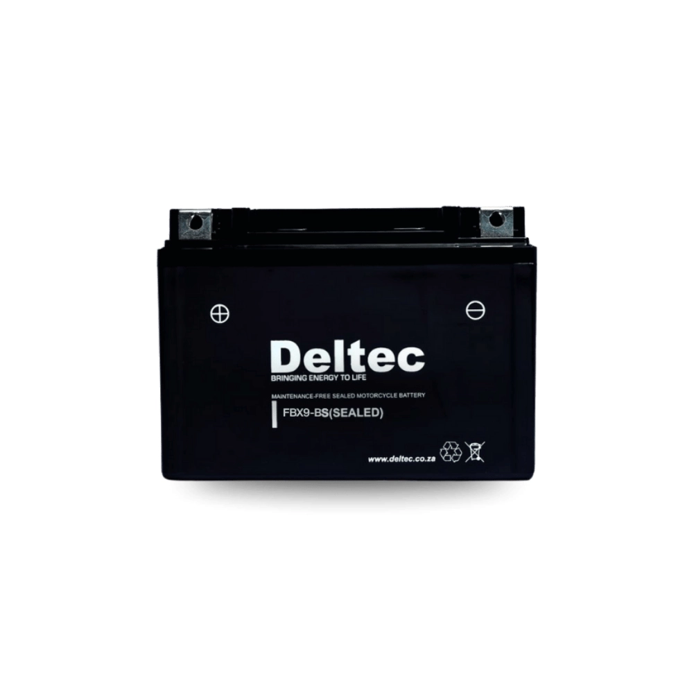 The Deltec FBX9-BS Motorcycle Battery delivers dependable starting power and long-lasting performance for a wide range of motorcycles and powersport vehicles. Engineered with advanced sealed lead-acid technology, this 12V battery ensures consistent energy output, minimal maintenance, and excellent vibration resistance, making it ideal for both everyday riders and high-performance applications.