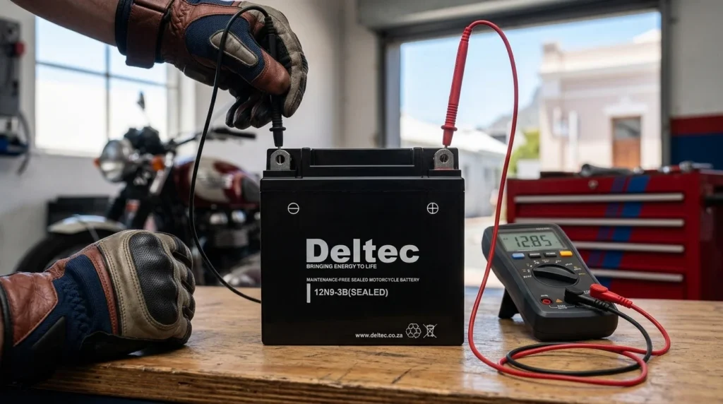 Bike been parked all winter? Test your motorcycle battery before you ride, know when to charge vs replace, and get PayJustNow options.